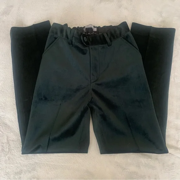 Appaman Fine Tailored Forest Velvet Suit Set Green Sz 12 Boys - Picture 3 of 16